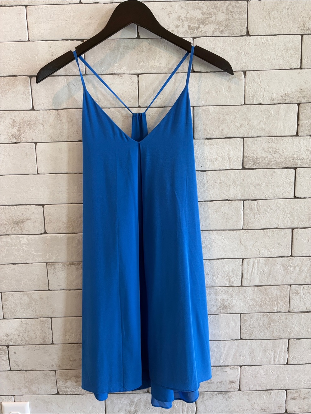 Alice + Olivia Electric Blue Slip Dress